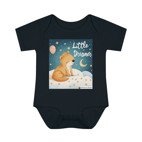 Printed Unisex Baby Rib Infant Bodysuit | Little Dreamers Printed 100% Combed Ring-Spun Cotton | Dress Your Little One in Style