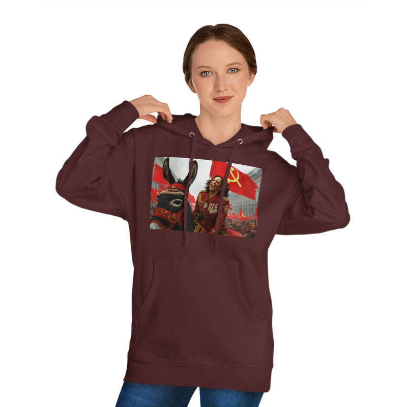 "Kamala Happy Donkey" Printed Sweatshirt Hoodie Long Sleeve Sweaters | Cool Print Sweatshirt for Unisex