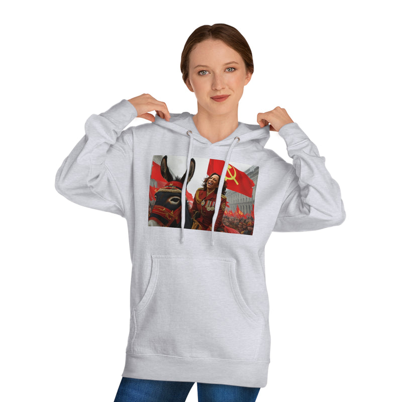 "Kamala Happy Donkey" Printed Sweatshirt Hoodie Long Sleeve Sweaters | Cool Print Sweatshirt for Unisex