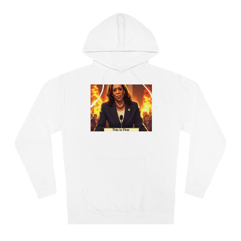 "This is fine" Printed Sweatshirts Hoodie Long Sleeve Sweaters | Cool Print Sweatshirt for Unisex