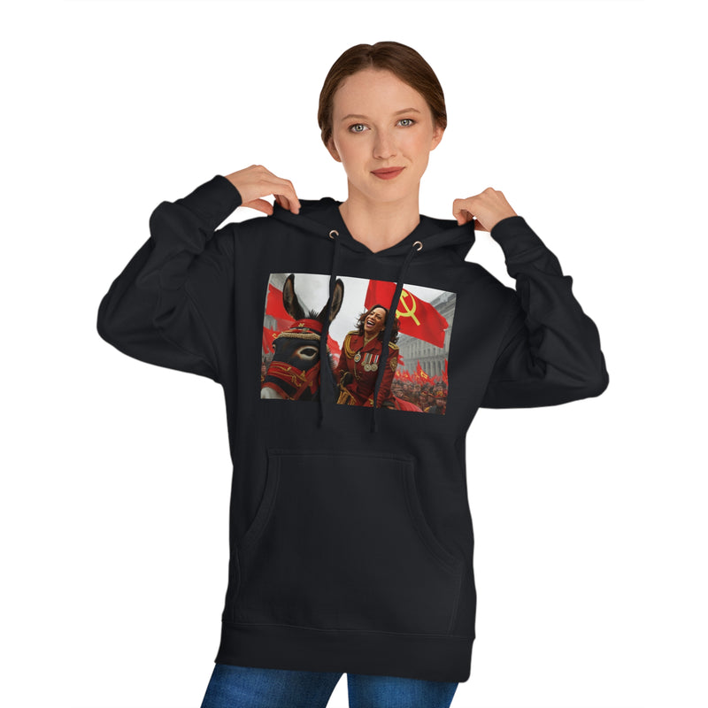 "Kamala Happy Donkey" Printed Sweatshirt Hoodie Long Sleeve Sweaters | Cool Print Sweatshirt for Unisex