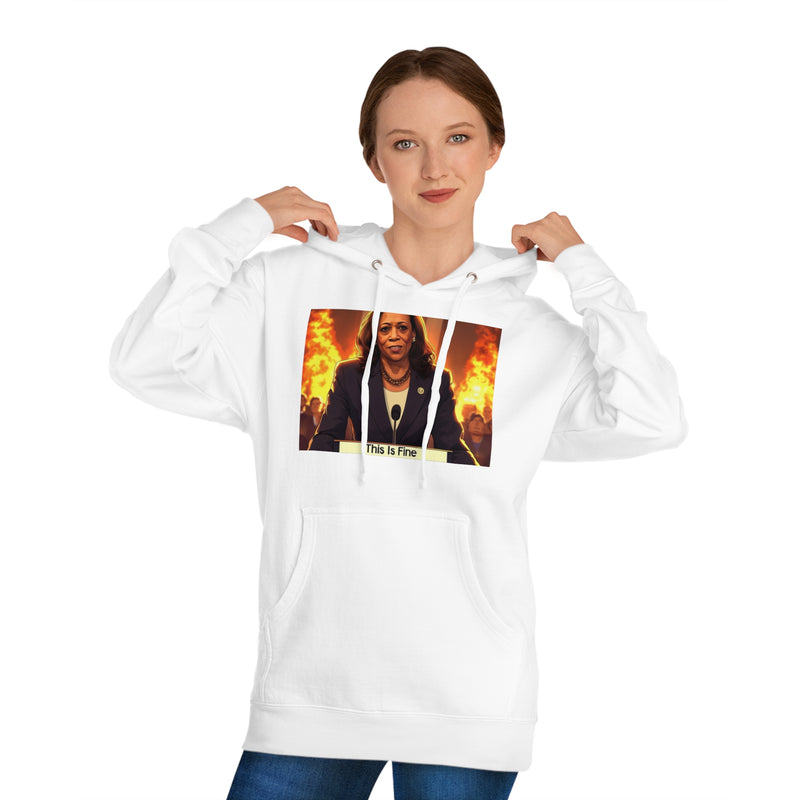 "This is fine" Printed Sweatshirts Hoodie Long Sleeve Sweaters | Cool Print Sweatshirt for Unisex