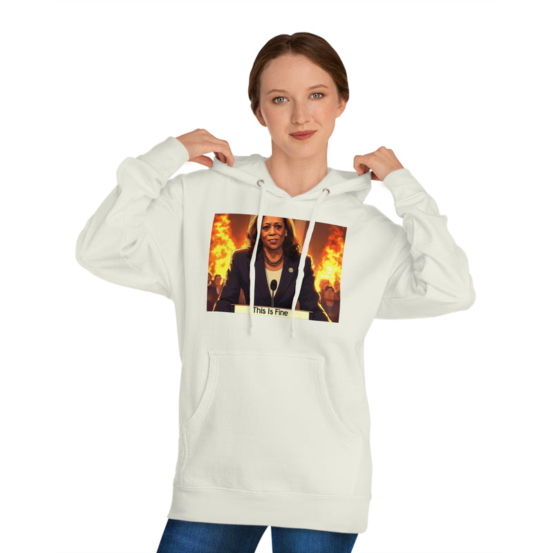 "This is fine" Printed Sweatshirts Hoodie Long Sleeve Sweaters | Cool Print Sweatshirt for Unisex