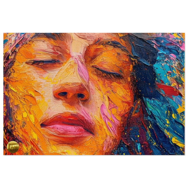 Beautifully Crafted Women Face Puzzle for Adults and Children's | 1000 Pieces Stunning Artwork Puzzle | Great for Relaxation and Display for Puzzle | Home Decor, Birthday, Party Gift Toy, Fun and Challenging Family Puzzle