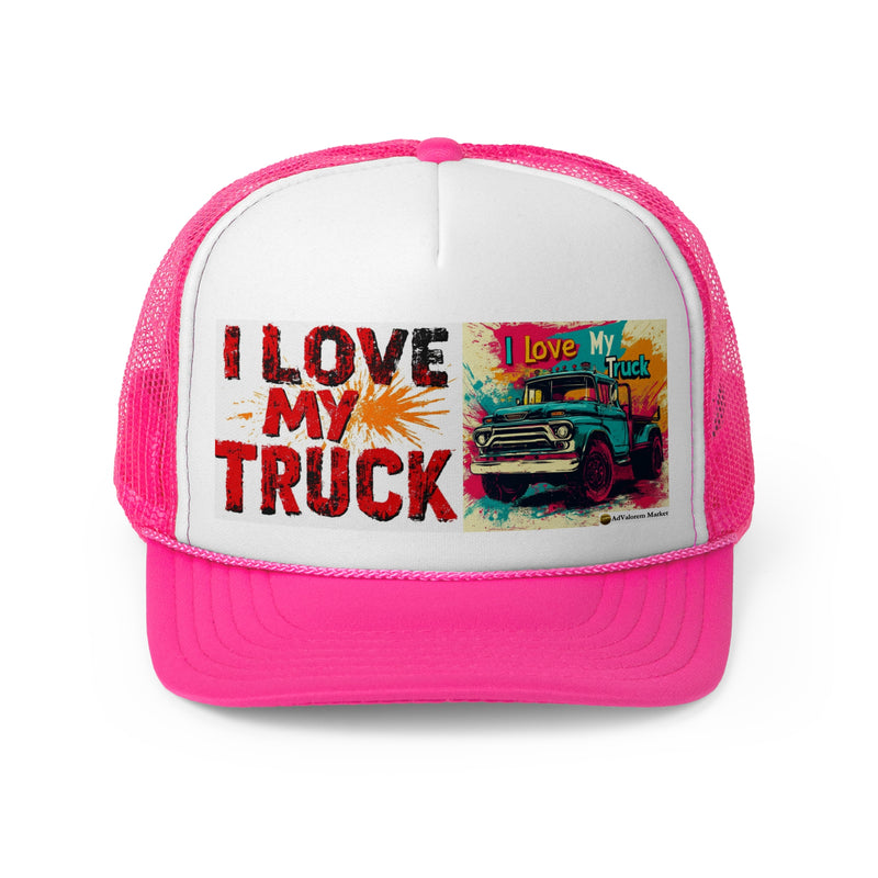 Trucker Unisex Classic Printed Cap | I Love my Truck Adjustable Cap for Men and Women