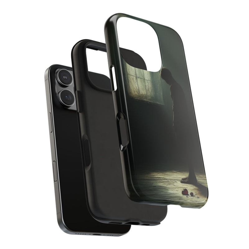 "Echoes of Sorrow" iPhone Case | Clear Case with Sorrow Feel Look | Slim Mobile Cases Compatible for iPhone