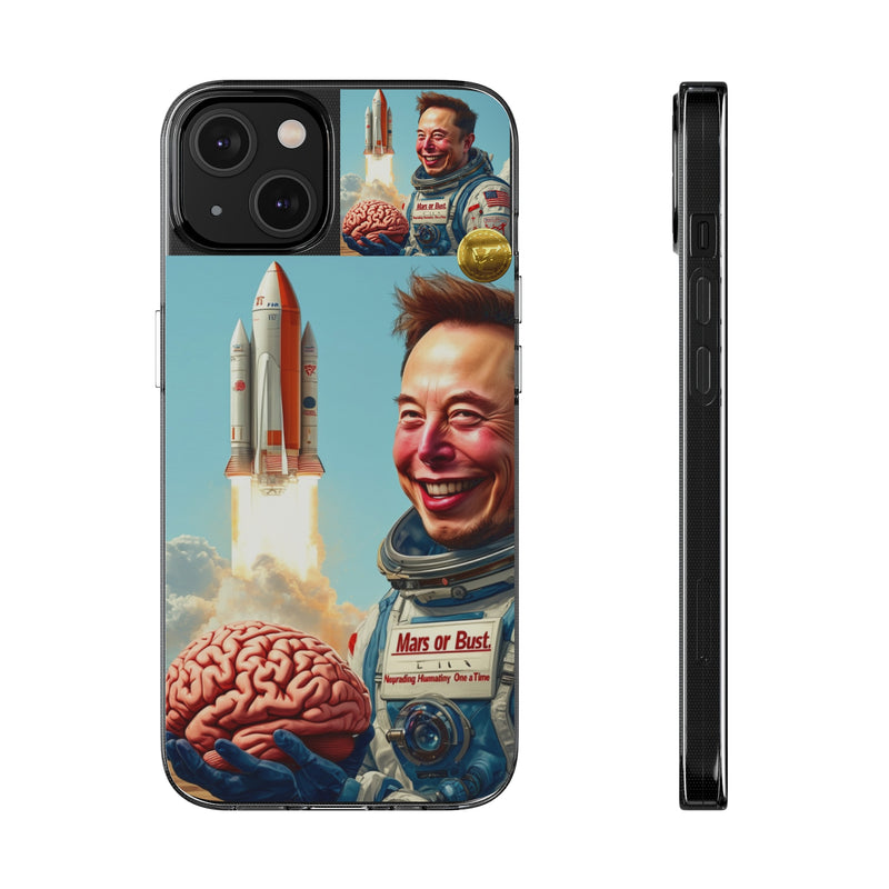 "Mars or Burst" Painted Mobile Case | Clear Case with Attractive Look | Slim Mobile Cases Compatible for iPhone