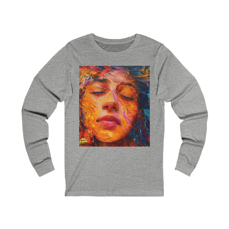 "Aesthatic Painted Woman Face" Printed Cotton T-shirt for Unisex | T-Shirts for Boys, Girls, Men, Women