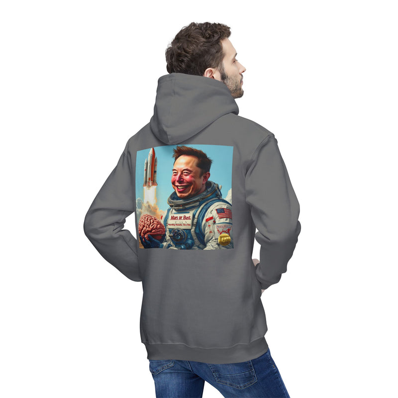 "Mars or Bust" Printed Sweatshirt Hoodie Long Sleeve Sweaters | Cool Print Sweatshirt for Unisex