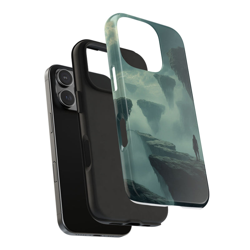 "Abyssal Descent Depths" Mobile Case | Clear Case with Fiery Look | Slim Mobile Case Compatible for iPhone