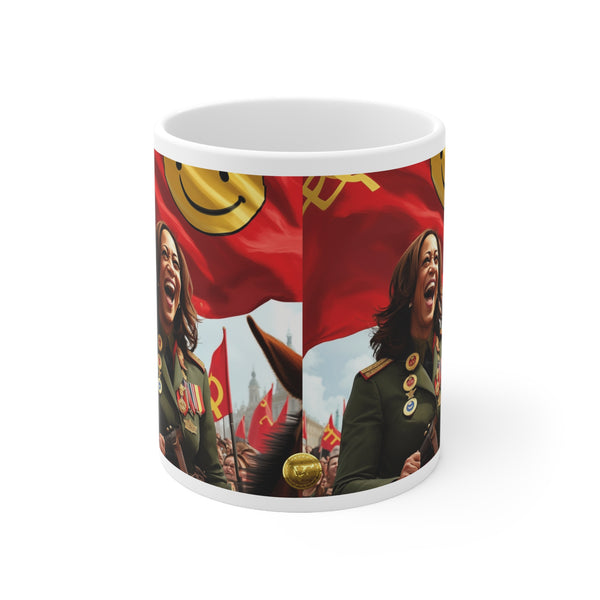 Printed Ceramic 15oz Coffee Cup | Fiery Woman Print Cup for Unisex | Restaurant Coffee Cups for Coffee