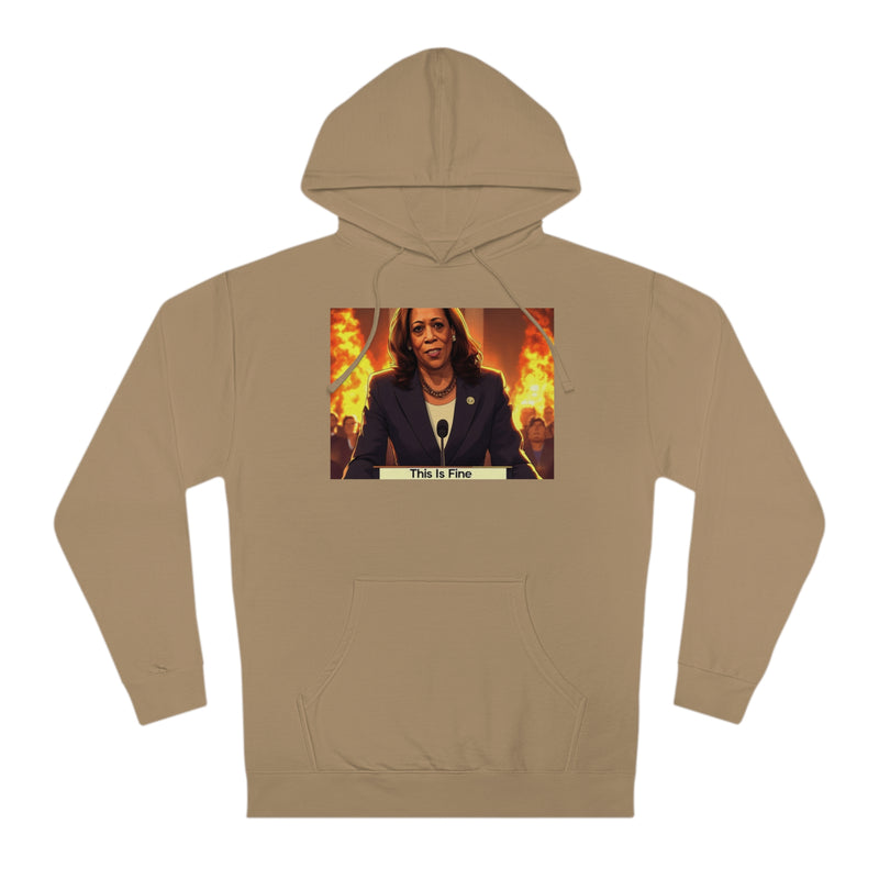 "This is fine" Printed Sweatshirts Hoodie Long Sleeve Sweaters | Cool Print Sweatshirt for Unisex