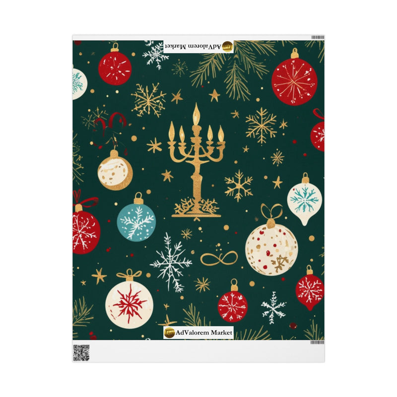 Christmas Gift Wrapping Paper | Gift Wrapping Paper for Christmas | Available in three sizes—30" × 36", 30" × 72", and 30" x 180"