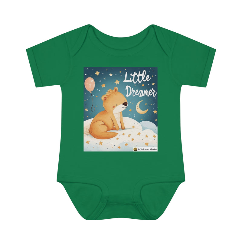 Printed Unisex Baby Rib Infant Bodysuit | Little Dreamers Printed 100% Combed Ring-Spun Cotton | Dress Your Little One in Style