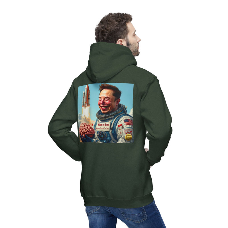 "Mars or Bust" Printed Sweatshirt Hoodie Long Sleeve Sweaters | Cool Print Sweatshirt for Unisex