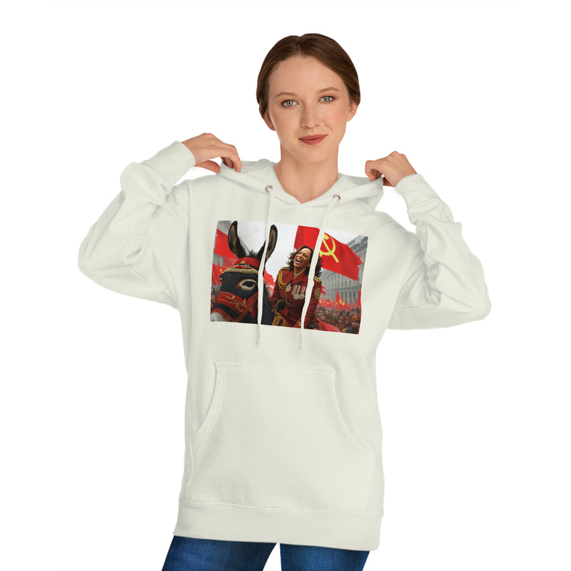 "Kamala Happy Donkey" Printed Sweatshirt Hoodie Long Sleeve Sweaters | Cool Print Sweatshirt for Unisex