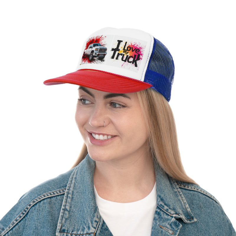 Trucker Unisex Classic Printed Cap | I Love my Truck Adjustable Cap for Men and Women