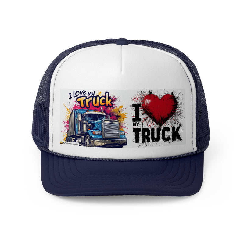 Trucker Unisex Classic Printed Cap | I Love my Truck Adjustable Cap for Men and Women