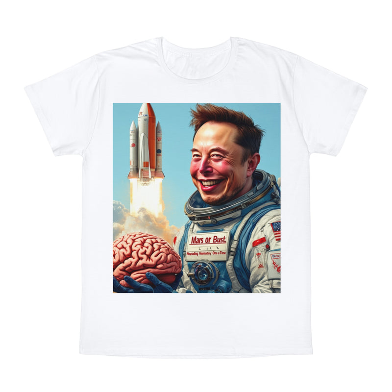 "Elon Musk Big Brain" Printed Cotton T-shirt for Unisex | T-Shirts for Boys, Girls, Men, Women