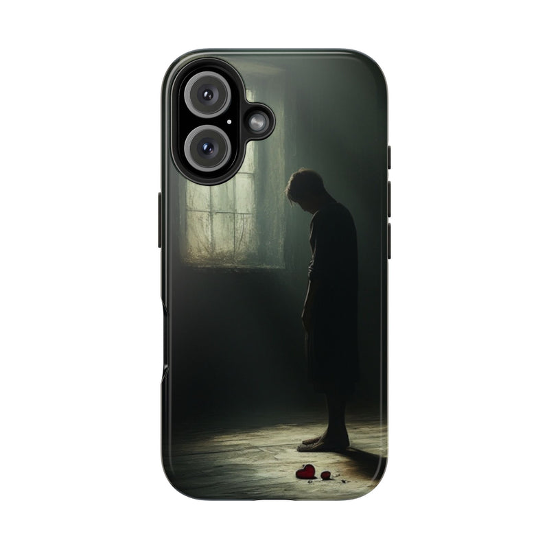 "Echoes of Sorrow" iPhone Case | Clear Case with Sorrow Feel Look | Slim Mobile Cases Compatible for iPhone