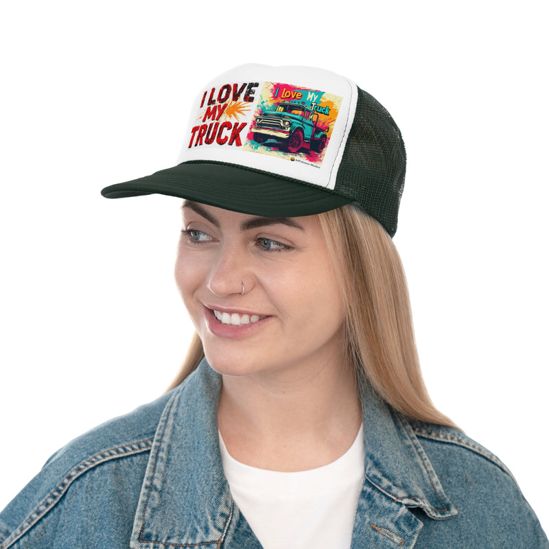 Trucker Unisex Classic Printed Cap | I Love my Truck Adjustable Cap for Men and Women