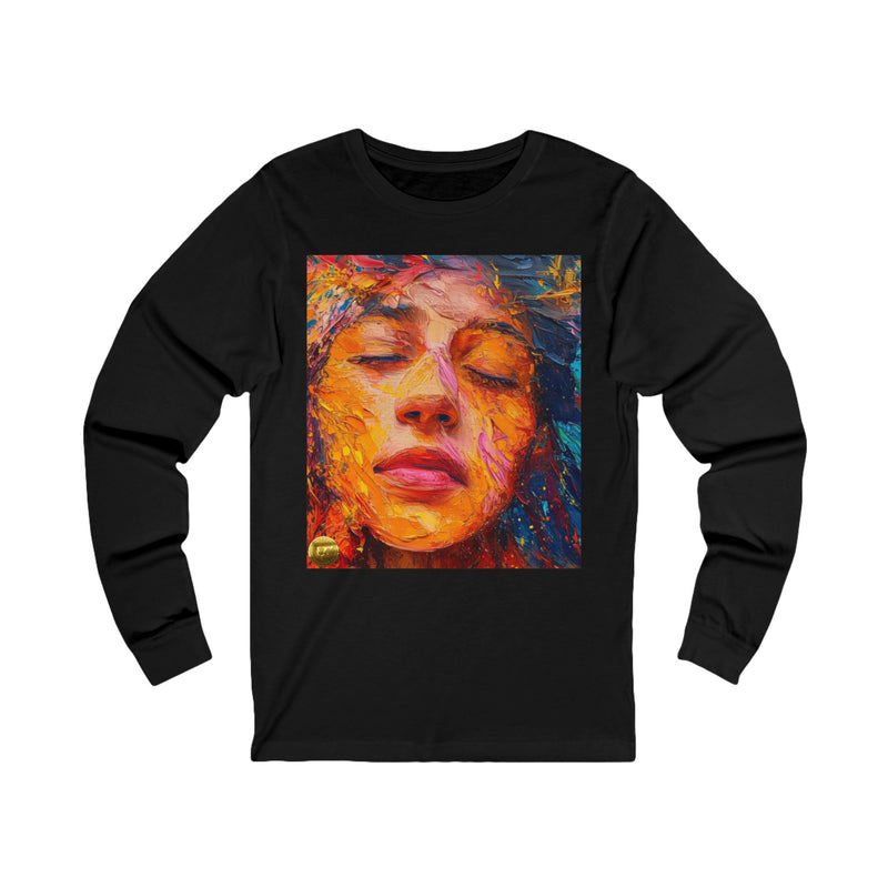 "Aesthatic Painted Woman Face" Printed Cotton T-shirt for Unisex | T-Shirts for Boys, Girls, Men, Women