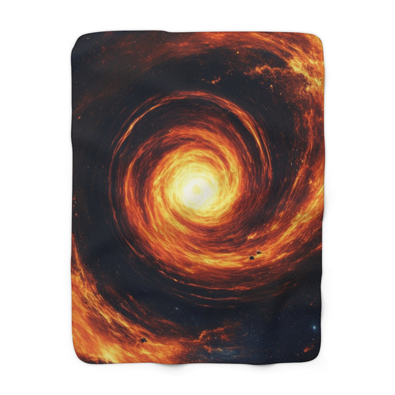 Galaxy Printed Sherpa Fleece Blanket | Soft Lightweight Blanket for Bed, Sofa, Travel, Picnics, Home Decor and Camping