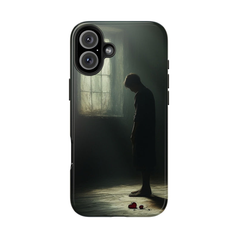 "Echoes of Sorrow" iPhone Case | Clear Case with Sorrow Feel Look | Slim Mobile Cases Compatible for iPhone