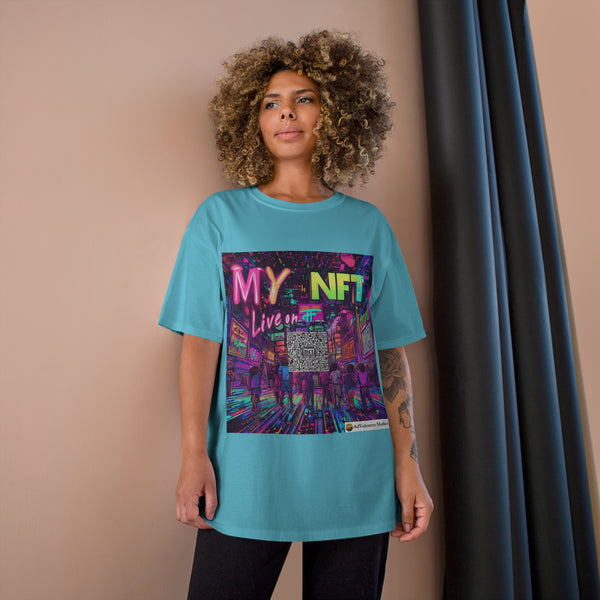 "My NFT on Live" Printed Cotton T-shirt for Unisex | T-Shirts for Boys, Girls, Men, Women