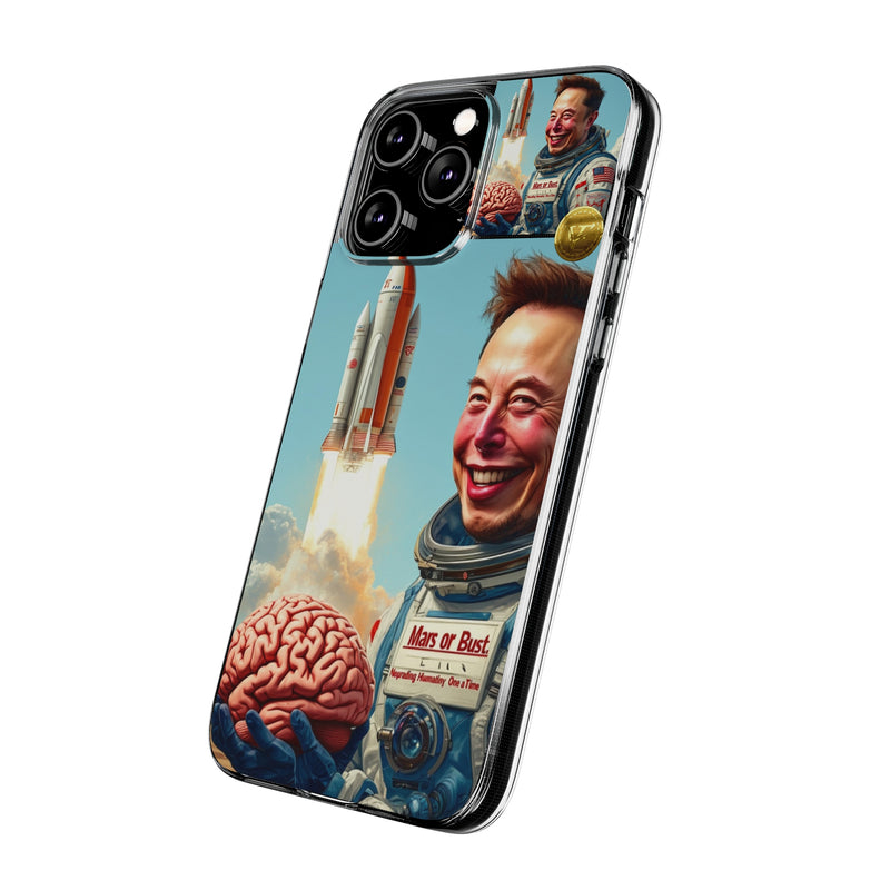 "Mars or Burst" Painted Mobile Case | Clear Case with Attractive Look | Slim Mobile Cases Compatible for iPhone