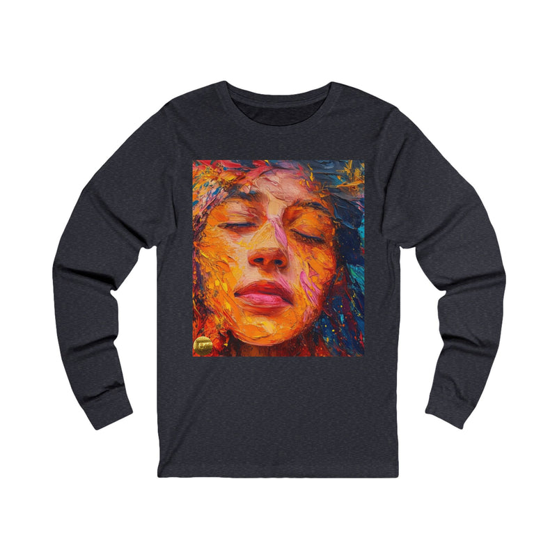 "Aesthatic Painted Woman Face" Printed Cotton T-shirt for Unisex | T-Shirts for Boys, Girls, Men, Women