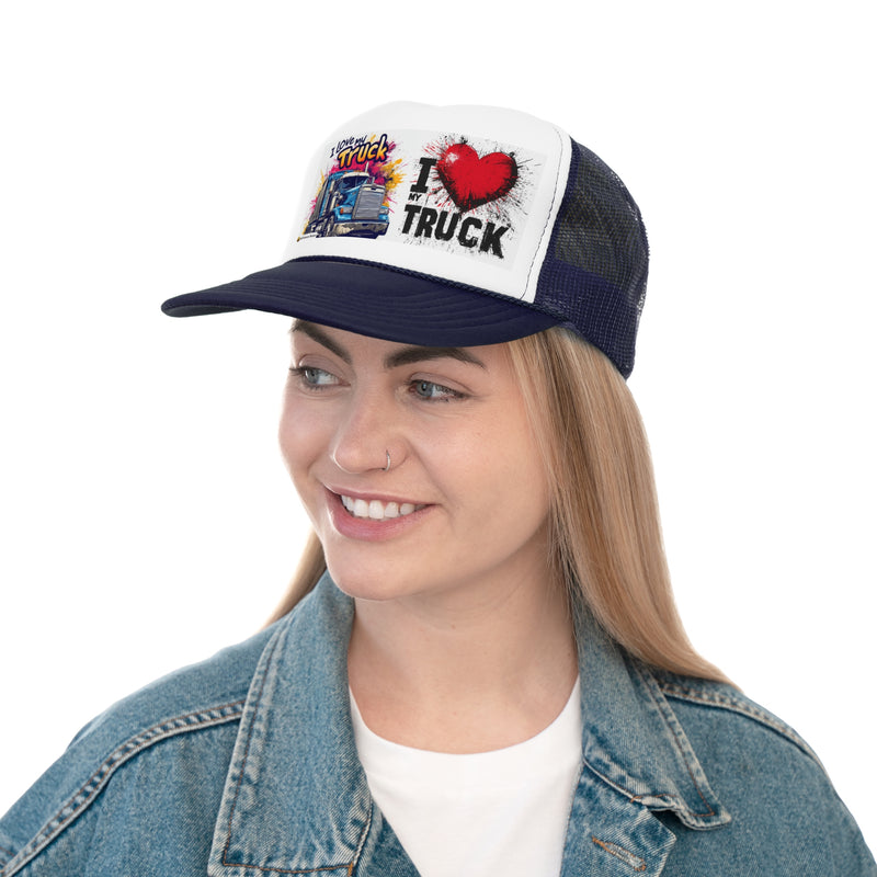 Trucker Unisex Classic Printed Cap | I Love my Truck Adjustable Cap for Men and Women