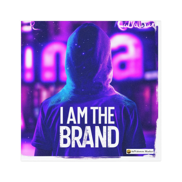 "I am the Brand" Car Magnet | Square Car Magnet for Your Car, Van, Truck | Strong Magnetic Backing | Easily Attachable with Bumpers