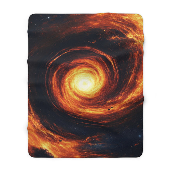 Galaxy Printed Sherpa Fleece Blanket | Soft Lightweight Blanket for Bed, Sofa, Travel, Picnics, Home Decor and Camping