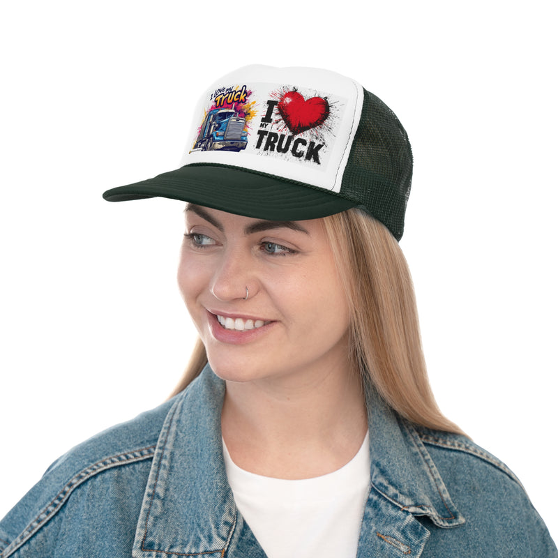 Trucker Unisex Classic Printed Cap | I Love my Truck Adjustable Cap for Men and Women