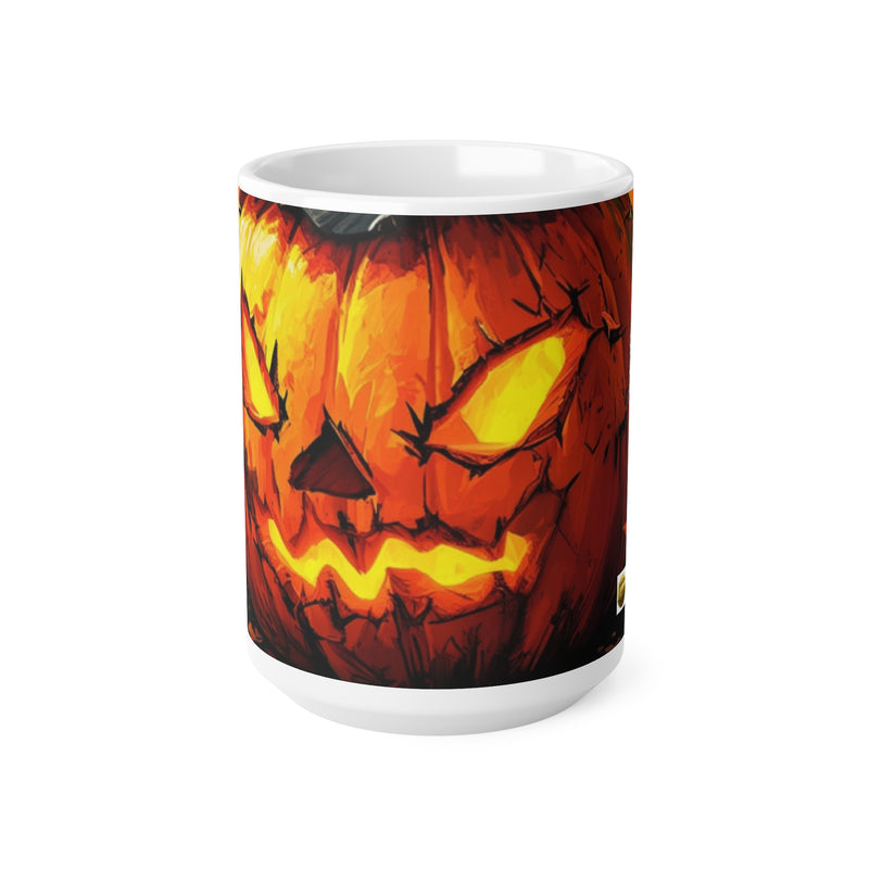 Printed Ceramic 15oz Coffee Cup | Halloween Theme Print Cup for Unisex | Restaurant Coffee Cups for Coffee