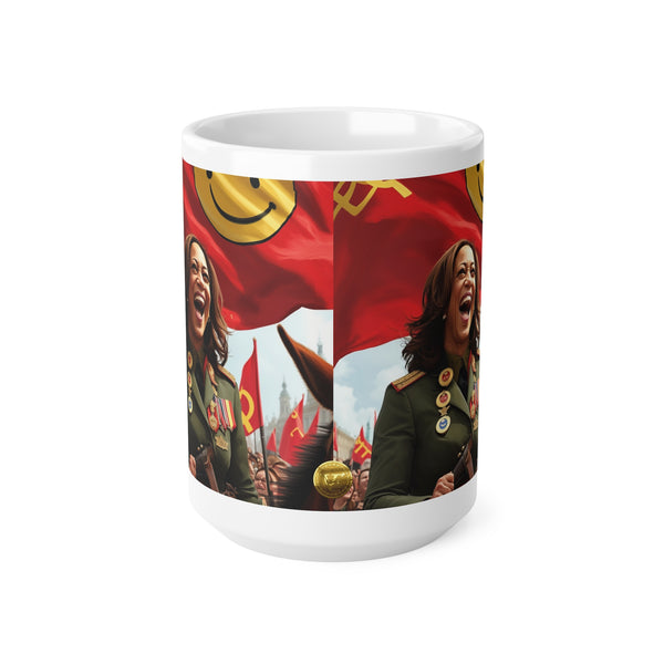 Printed Ceramic 15oz Coffee Cup | Fiery Woman Print Cup for Unisex | Restaurant Coffee Cups for Coffee