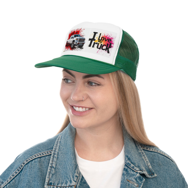 Trucker Unisex Classic Printed Cap | I Love my Truck Adjustable Cap for Men and Women