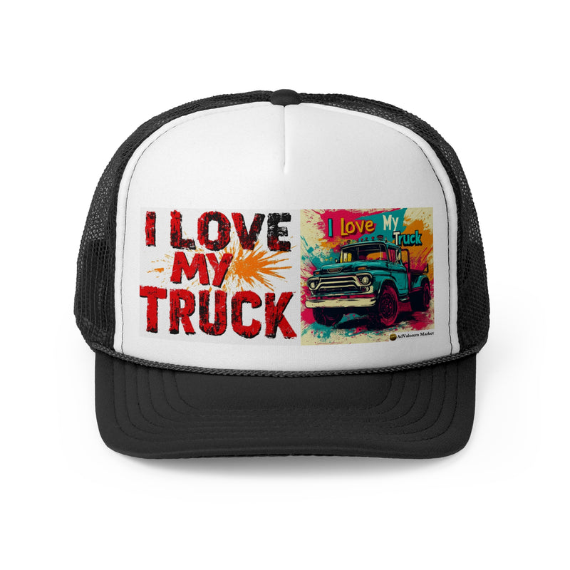 Trucker Unisex Classic Printed Cap | I Love my Truck Adjustable Cap for Men and Women