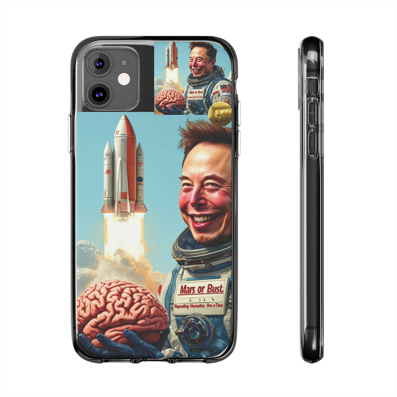 "Mars or Burst" Painted Mobile Case | Clear Case with Attractive Look | Slim Mobile Cases Compatible for iPhone