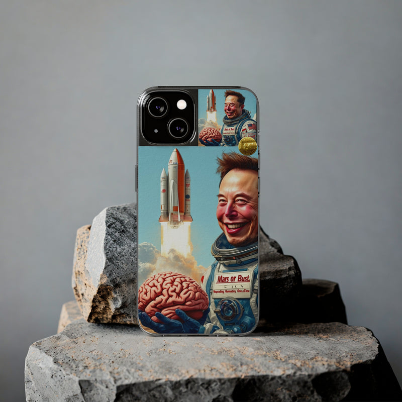 "Mars or Burst" Painted Mobile Case | Clear Case with Attractive Look | Slim Mobile Cases Compatible for iPhone