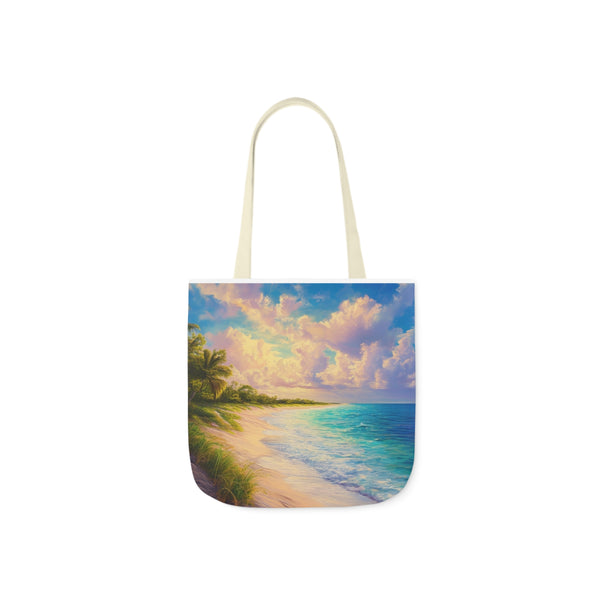 Seaside Printed Canvas Tote Bag | Aesthetic Tote Bag for Men, Women | Travel, Gym, Shopping & Beach Bag