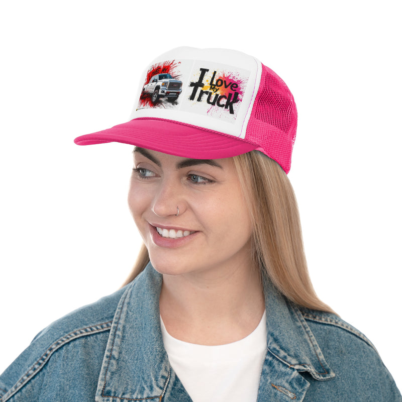 Trucker Unisex Classic Printed Cap | I Love my Truck Adjustable Cap for Men and Women