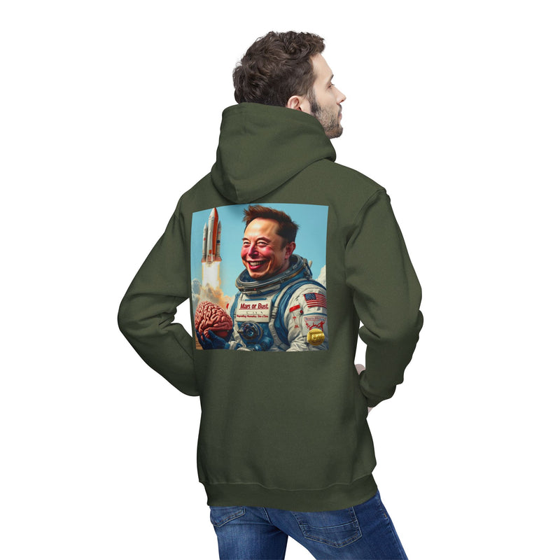 "Mars or Bust" Printed Sweatshirt Hoodie Long Sleeve Sweaters | Cool Print Sweatshirt for Unisex