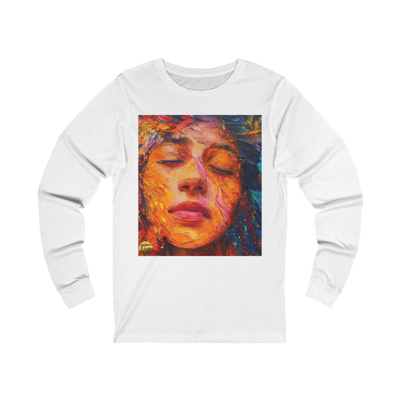 "Aesthatic Painted Woman Face" Printed Cotton T-shirt for Unisex | T-Shirts for Boys, Girls, Men, Women