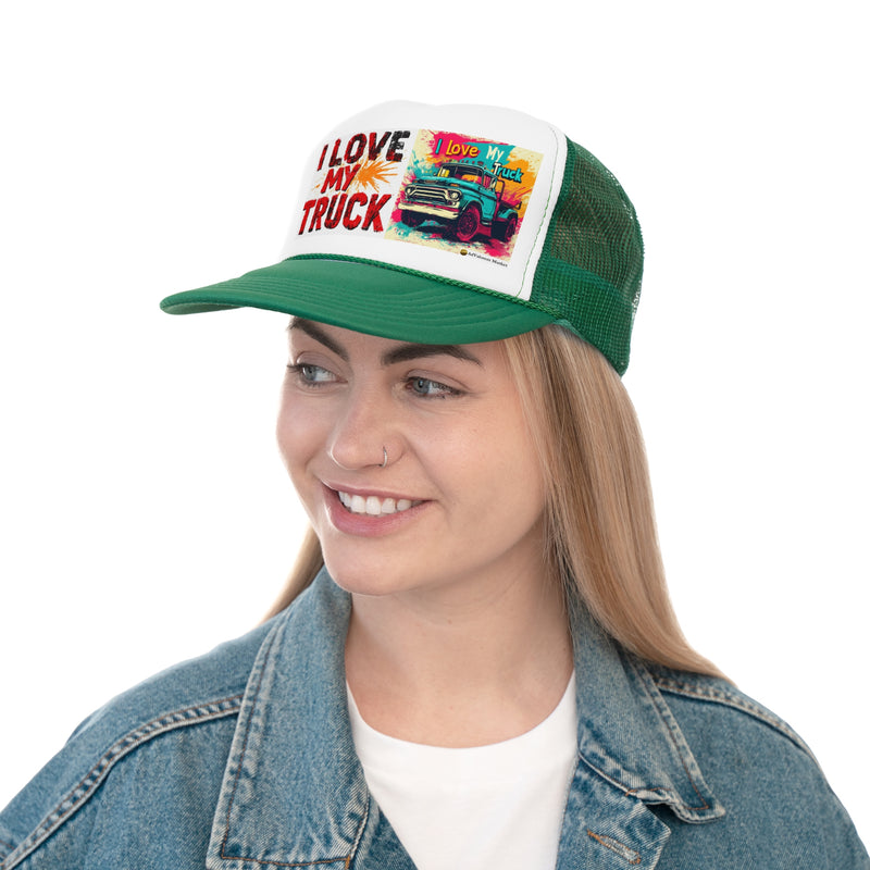 Trucker Unisex Classic Printed Cap | I Love my Truck Adjustable Cap for Men and Women