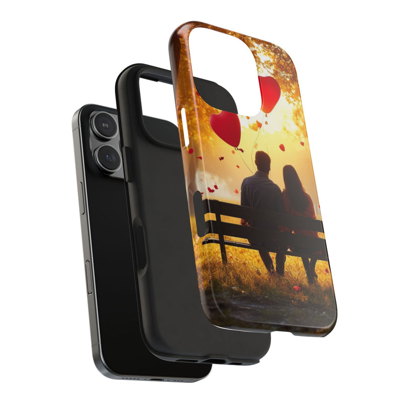 "Love Moments Romantic" Mobile Cases | Clear Case with Romantic Couple | Slim Mobile Cases Compatible for iPhone