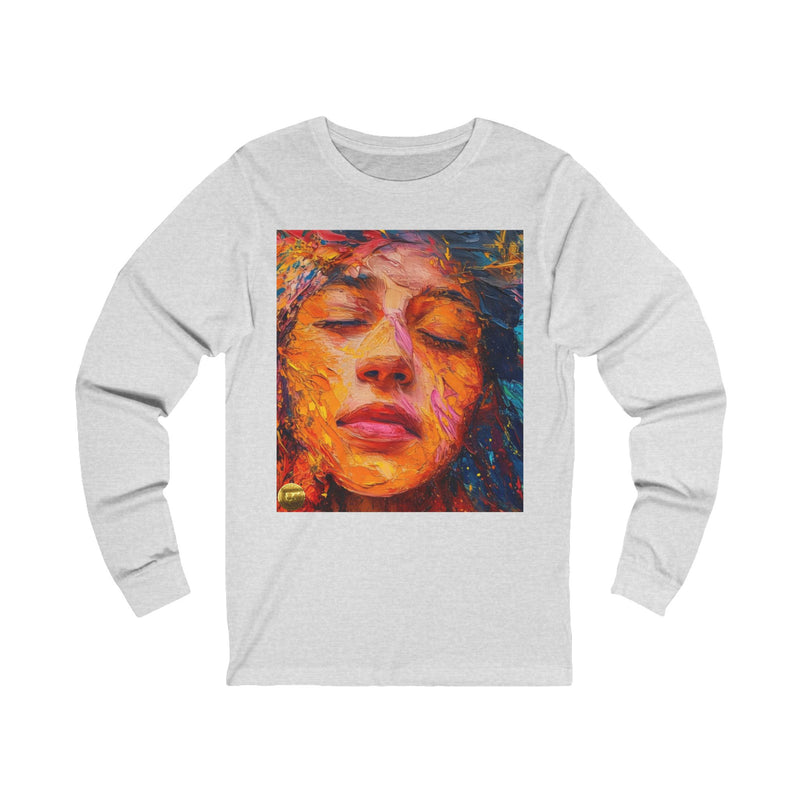 "Aesthatic Painted Woman Face" Printed Cotton T-shirt for Unisex | T-Shirts for Boys, Girls, Men, Women