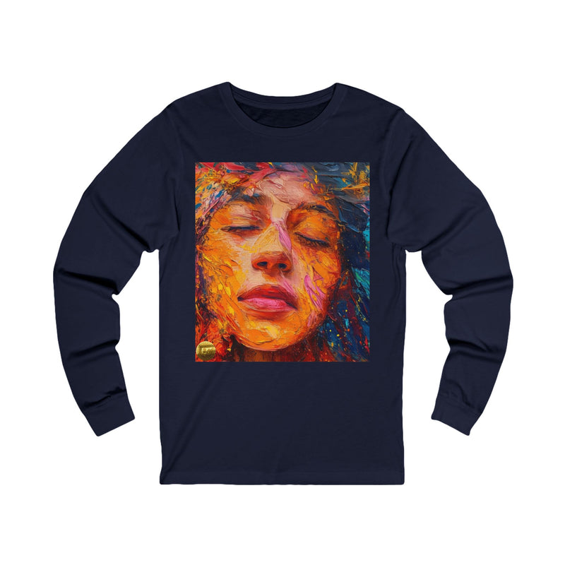 "Aesthatic Painted Woman Face" Printed Cotton T-shirt for Unisex | T-Shirts for Boys, Girls, Men, Women