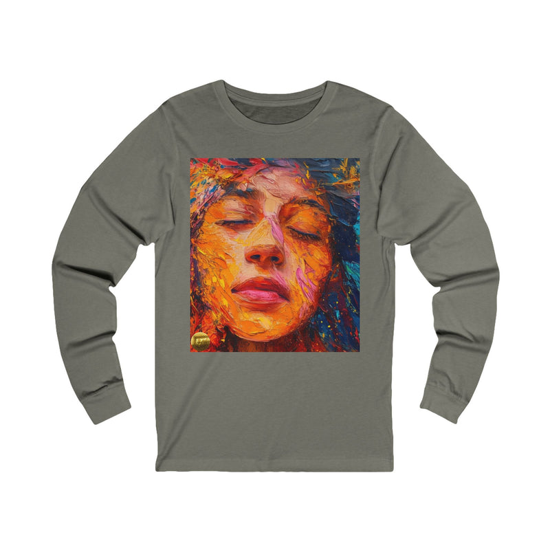 "Aesthatic Painted Woman Face" Printed Cotton T-shirt for Unisex | T-Shirts for Boys, Girls, Men, Women